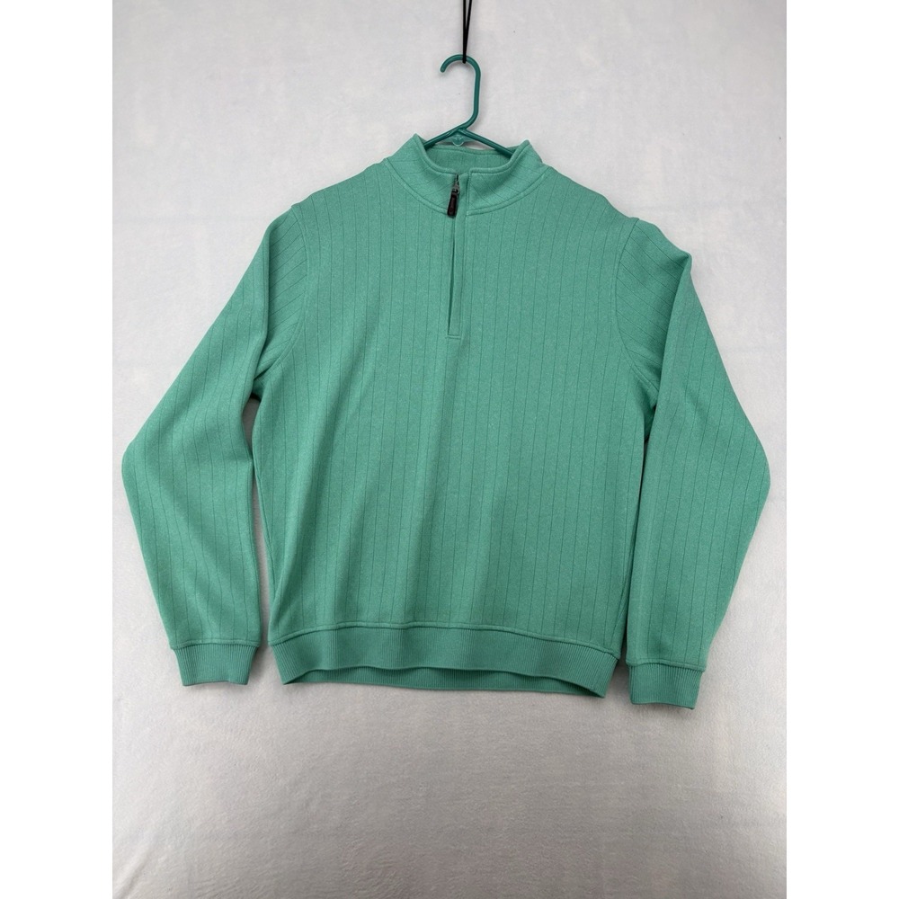 Footjoy Exclusive Drop Needle 1/2 Zip Performance Pullover Sweater Mint Green